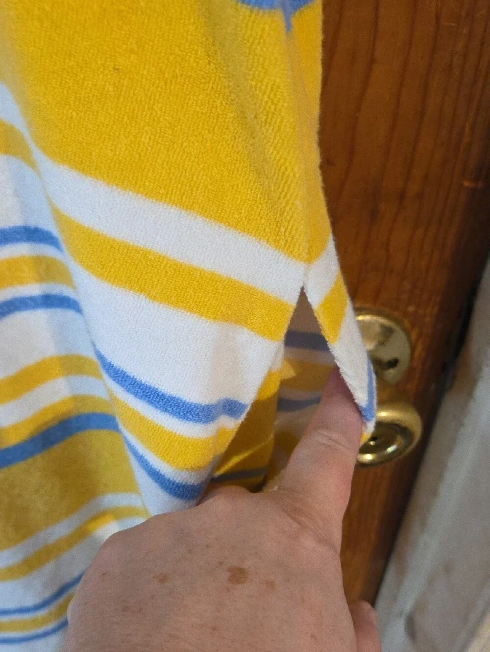 Delicates Spa Striped Swimsuit Cover.